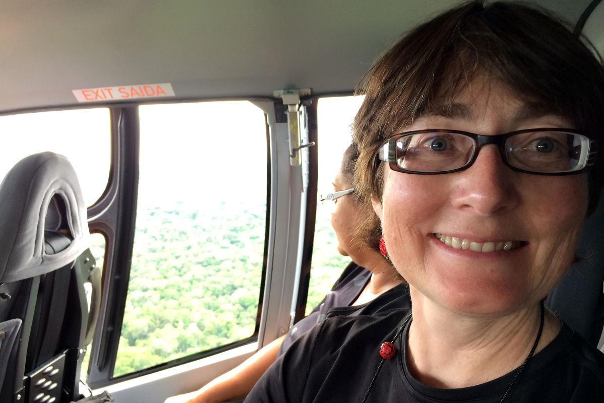 06 Charlotte Ryan Enjoying The Helicopter Tour From Foz de Iguazu To Brazil Iguazu Falls
